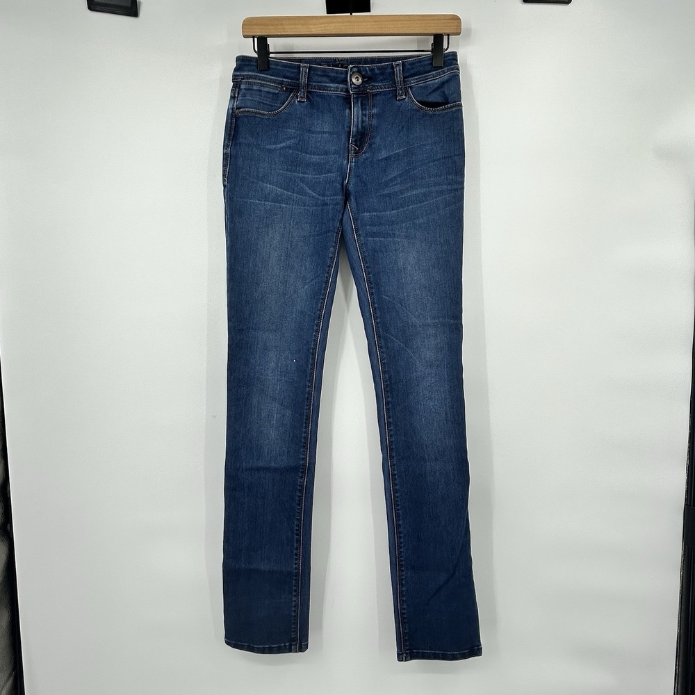 DL1961 Grace High Rise Straight Jeans Womens 26 Panama Blue Stretch Denim